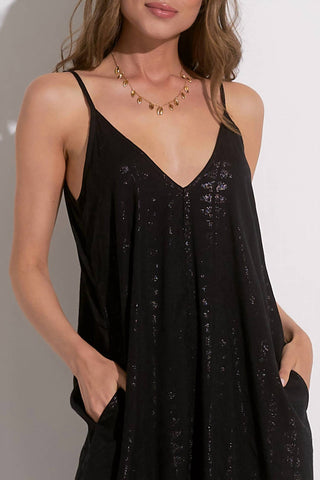 Elan - Vestido longo com decote em V