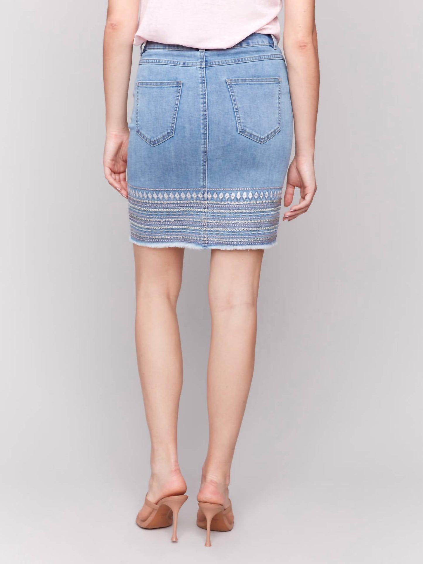 Charlie B - Embroidery Cuff Skirt