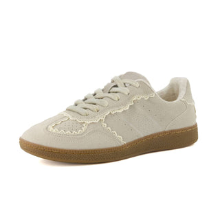 Cushionaire - Tênis casual feminino Belinda com detalhe de renda