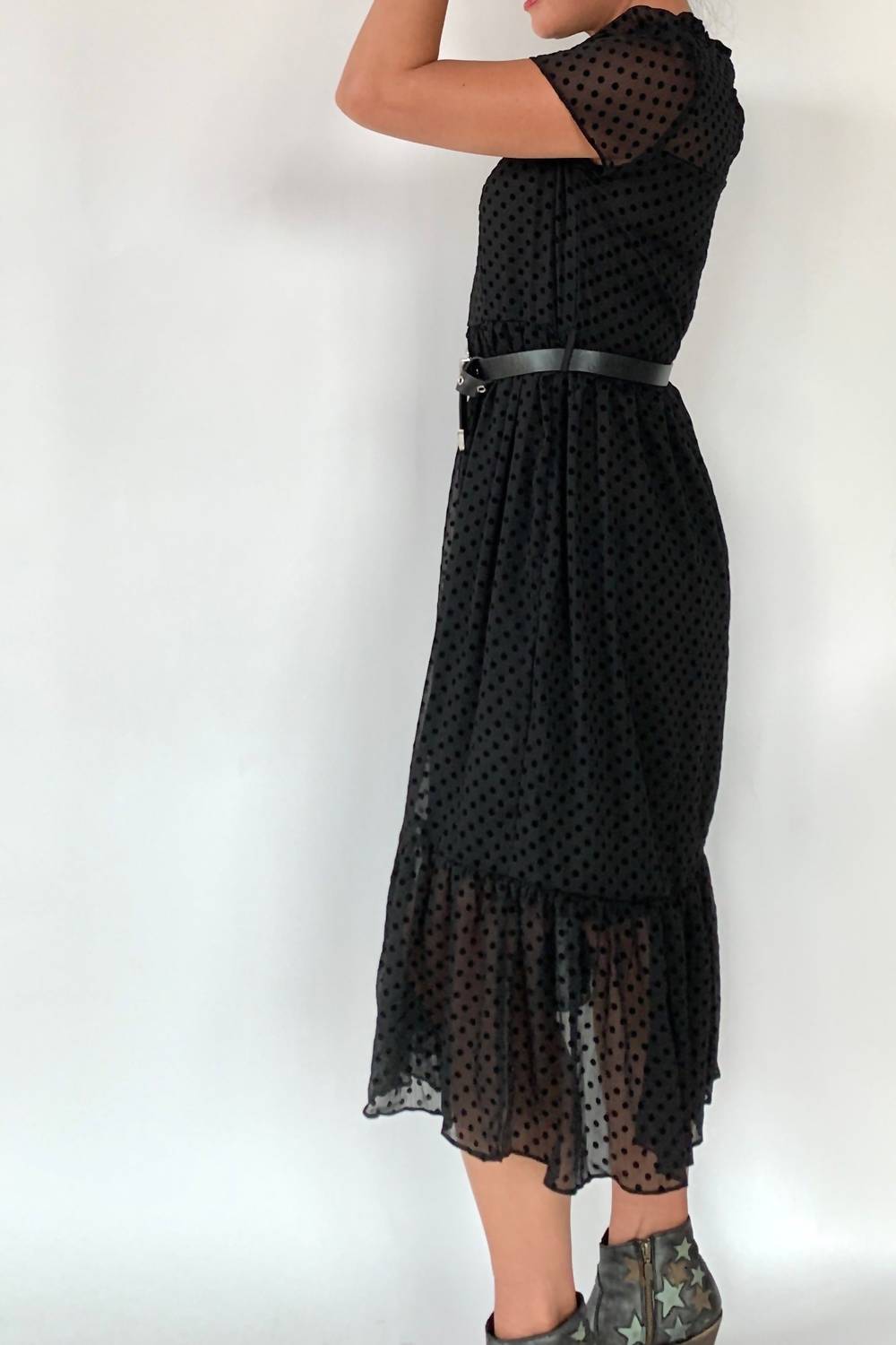 124 Voltaire - Swiss Dot Chiffon Dress