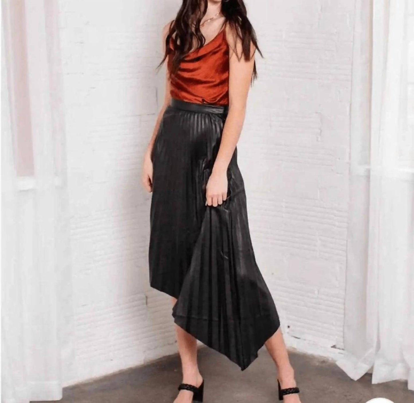 Bishop + Young - Presley Pleated Midi Skirt
