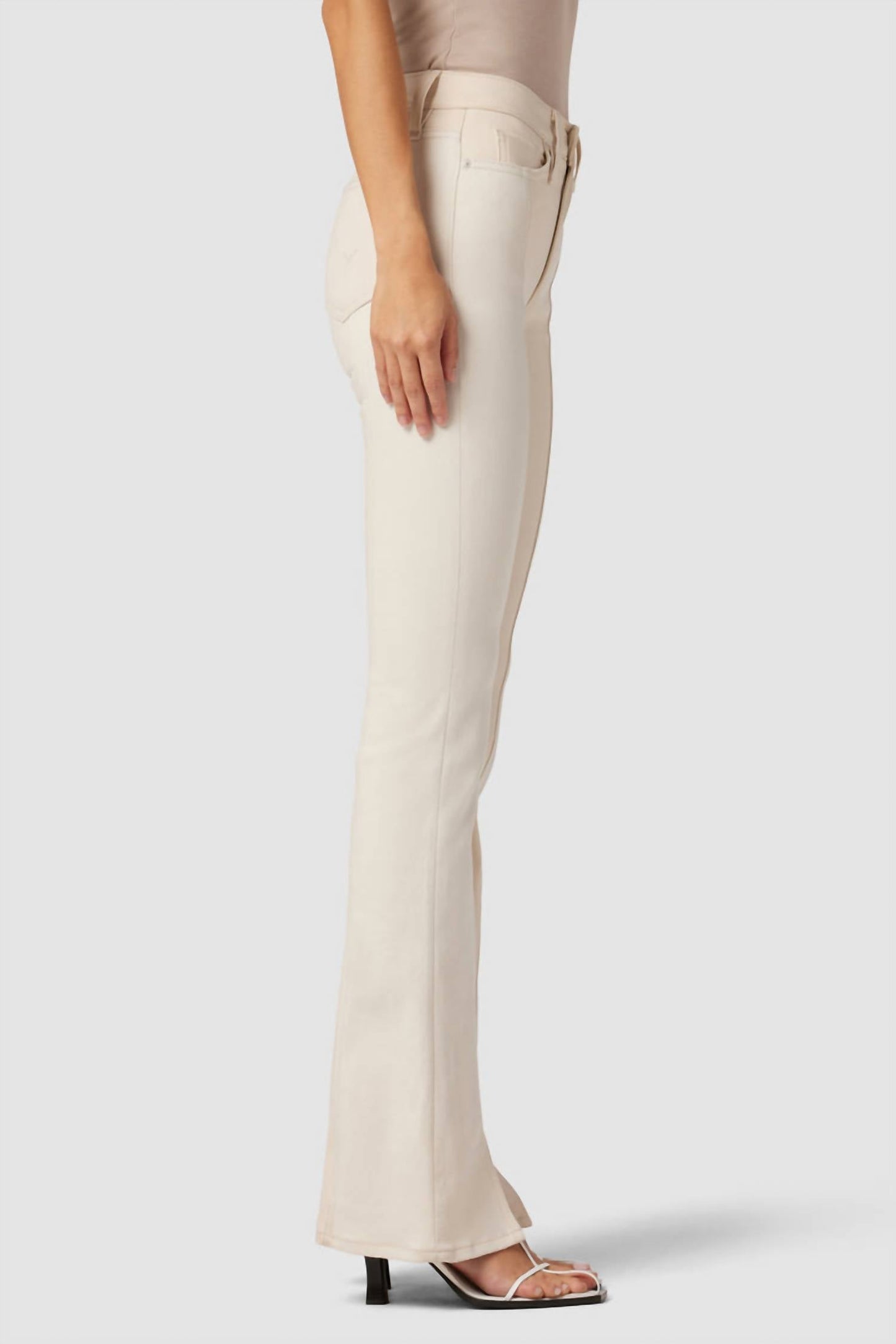 Hudson - Barbara high-rise bootcut slit hem jean