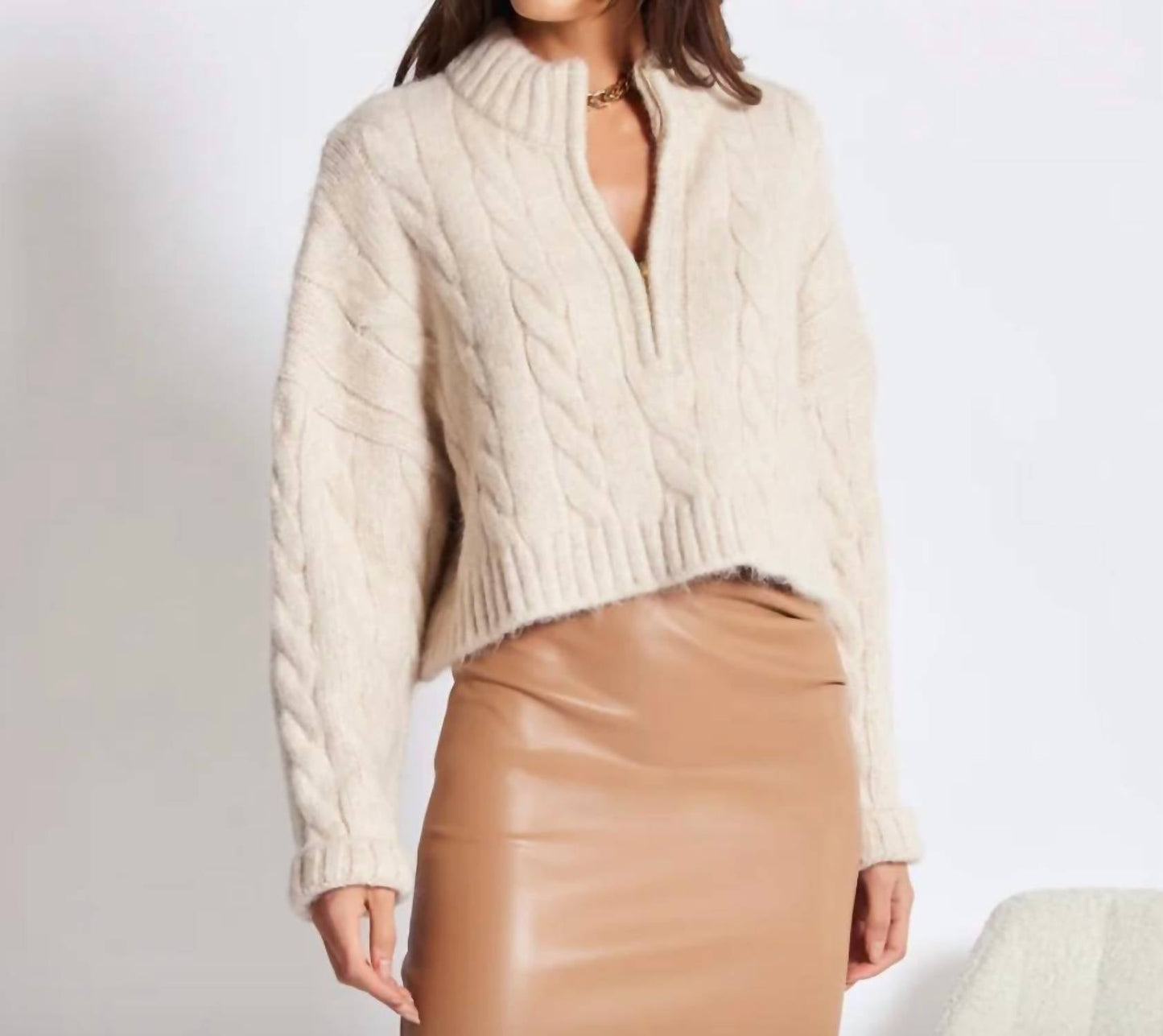 Bishop + Young - Kyla Cable Knit Sweater