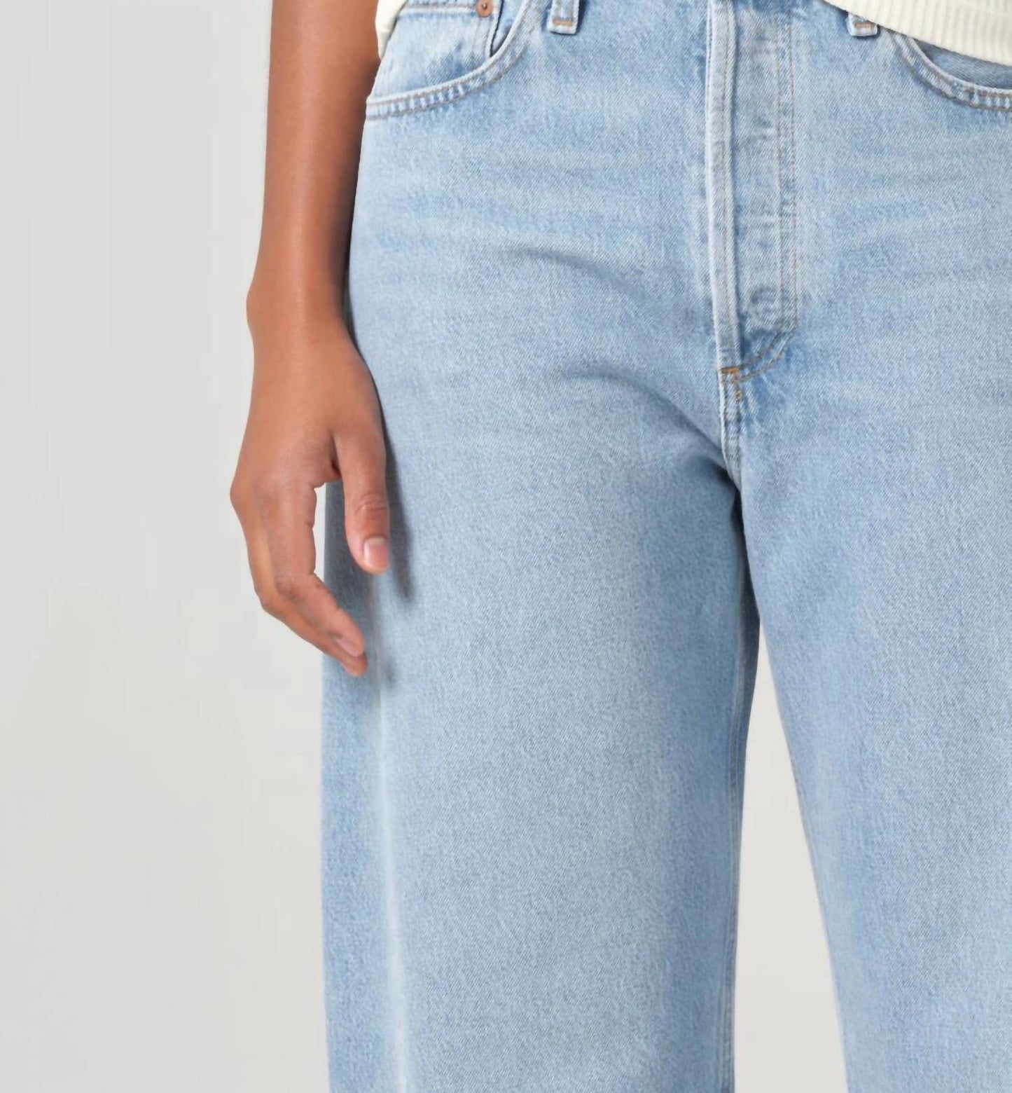 Agolde - Luna High Rise Pieced Taper Jeans