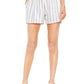 Vince Camuto - Smocked Pinstripe Pull-On Shorts