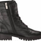 Vince Camuto - Women's Croc Lace Up Fawdry Block Heel Leather Combat Boot
