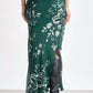 Elan - Floral Print Satin Skirt