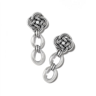 Brighton - Brincos pendentes femininos com nó Interlok Link Post