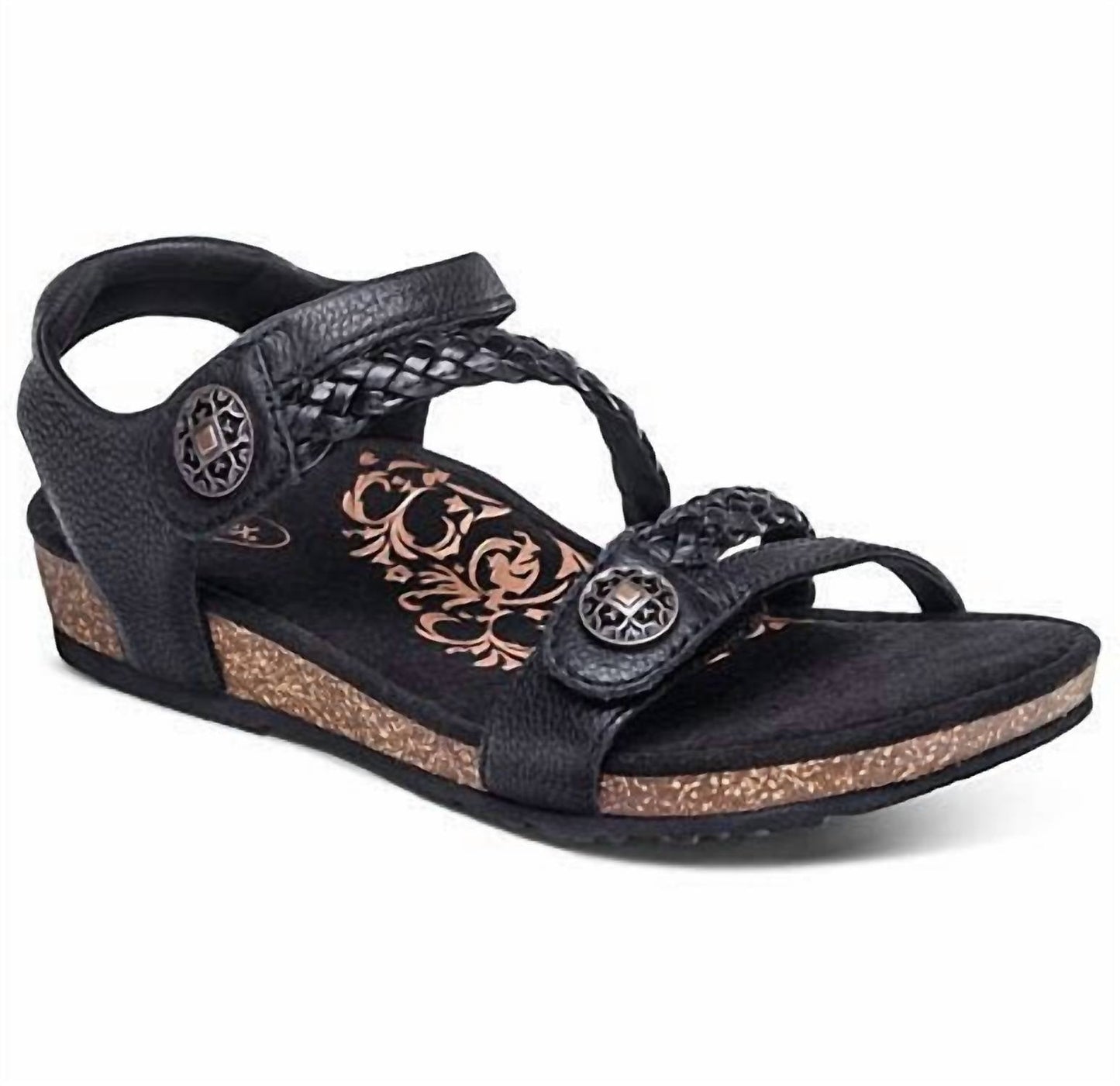 Aetrex - Women's Jillian Braided Quarter Strap Sandal