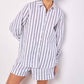 Apricot - Striped Linen Mix Shirt