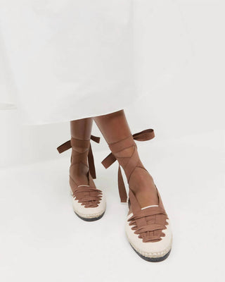 Loeffler Randall - Women's Wilson Flat Ankle Wrap Espadrille