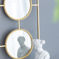 3 Mirror Piece Wall Mirror in Rectangular Frame