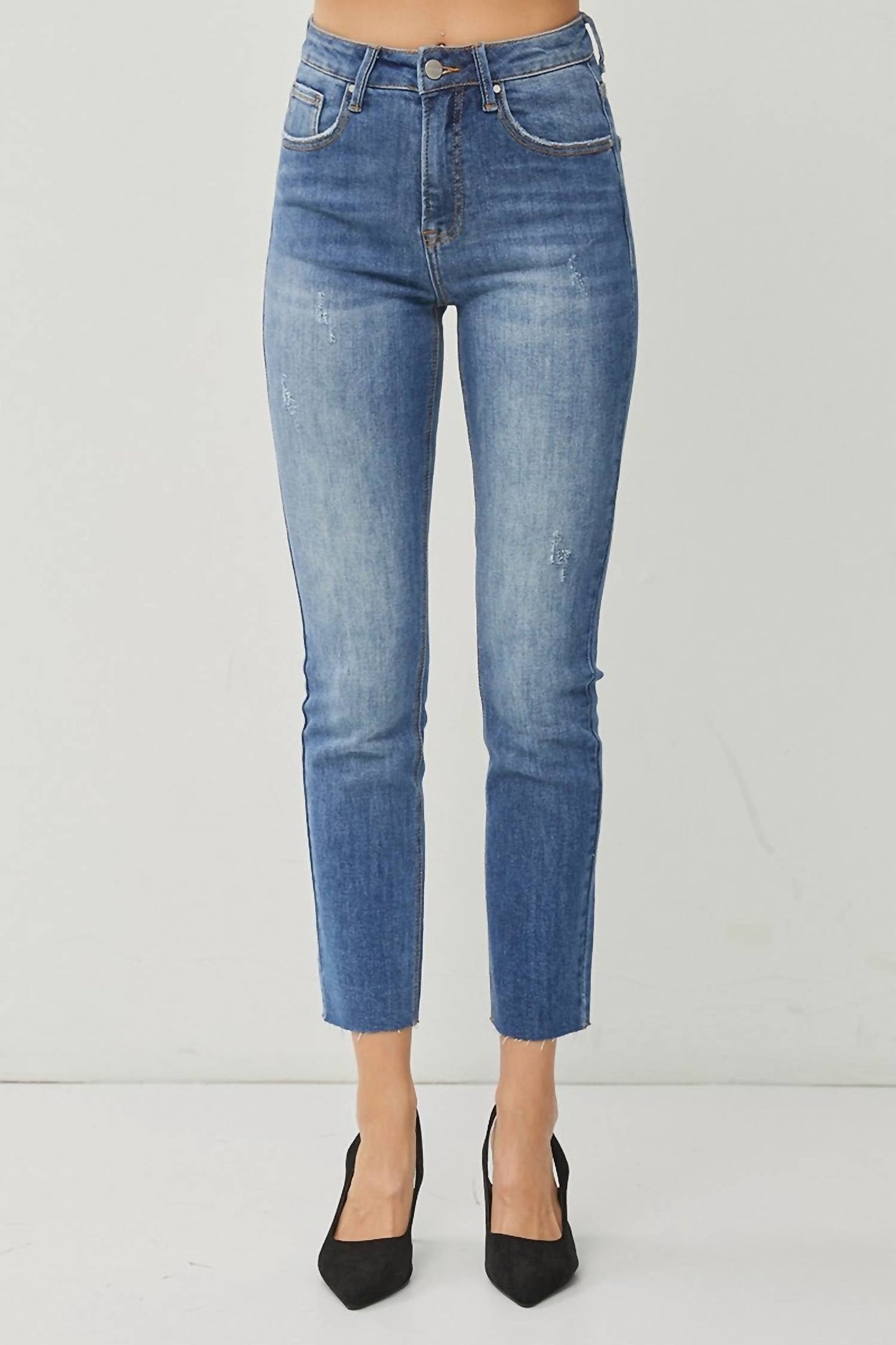 Risen - Annie High Rise Relaxed Skinny Jeans