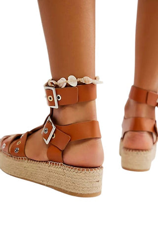 Free People - Sandálias femininas tipo alpargata gladiadora Gable