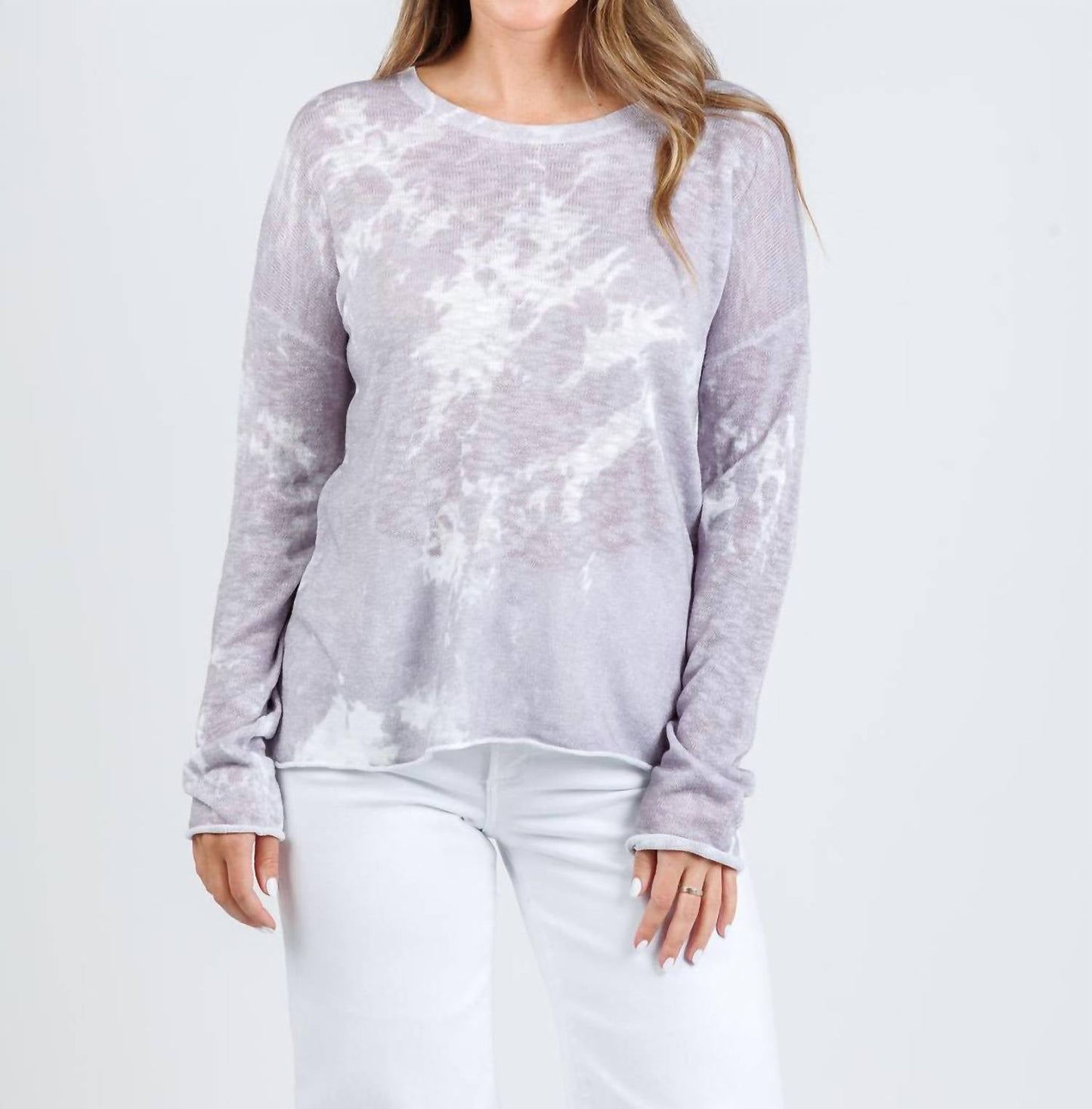 J. Society - Tie Dye Long Sleeve Crew Sweater