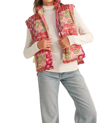 &amp;Merci - Colete acolchoado patchwork