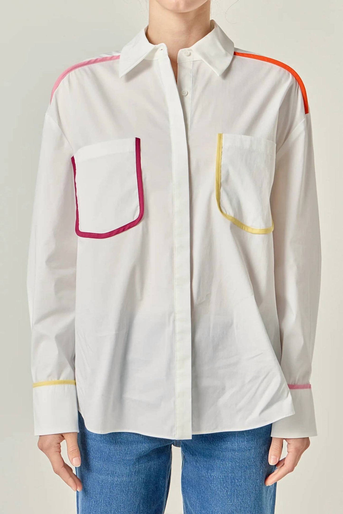 English Factory - Louise Binding Detail Shirt