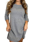 Z Supply - A-Line Button Cuff Sleeve Dress