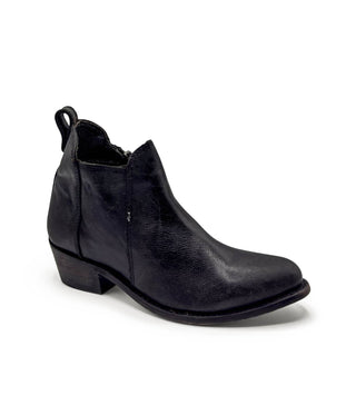 Botas de cano curto com zíper Elsa pretas e femininas