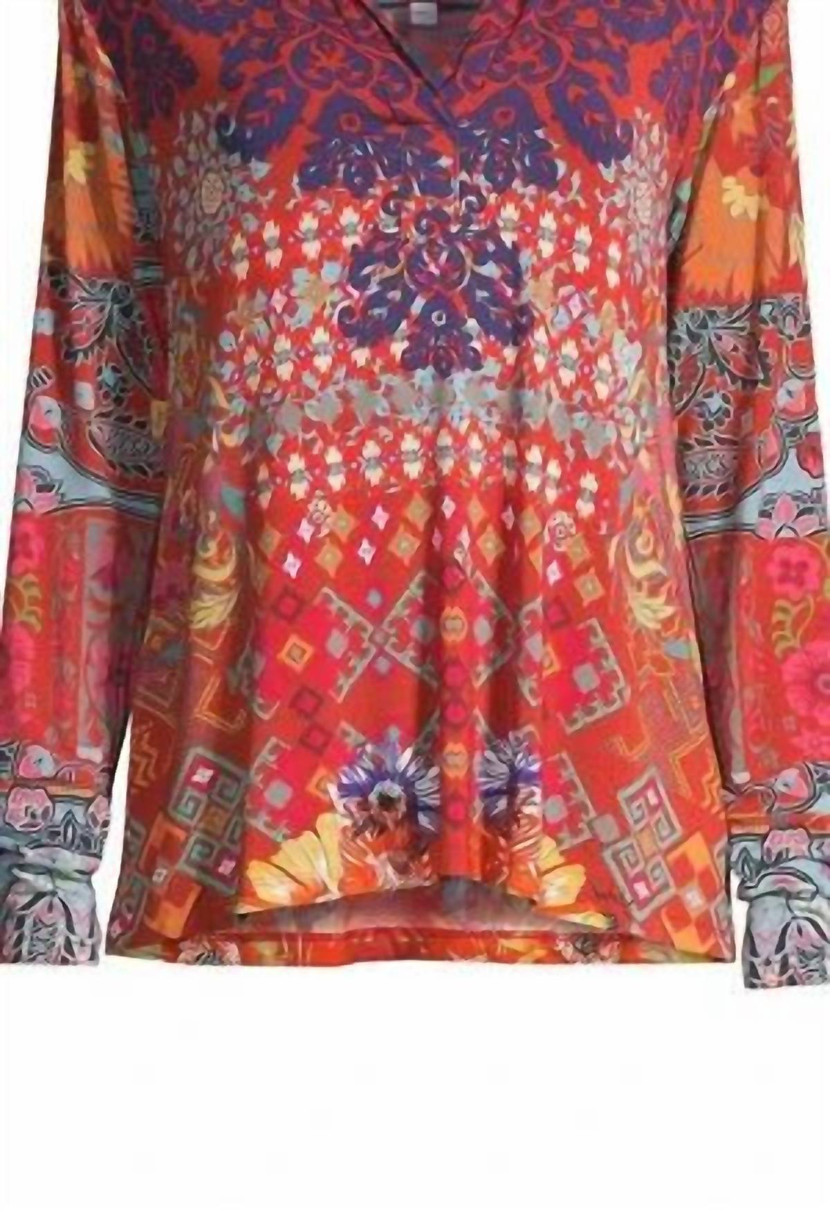 Johnny Was - The Janie Favorite Split Henley Top