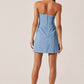Astr - Mazzei Denim Strapless Mini Dress
