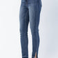 Judy Blue - High Waist Skinny Released Hem and Side Slit
