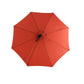 10ft Solar LED Offset Hanging Market Patio Umbrella (Orange)