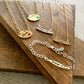 Jessica Elliot - Women's Enamel Oval Necklace - Love