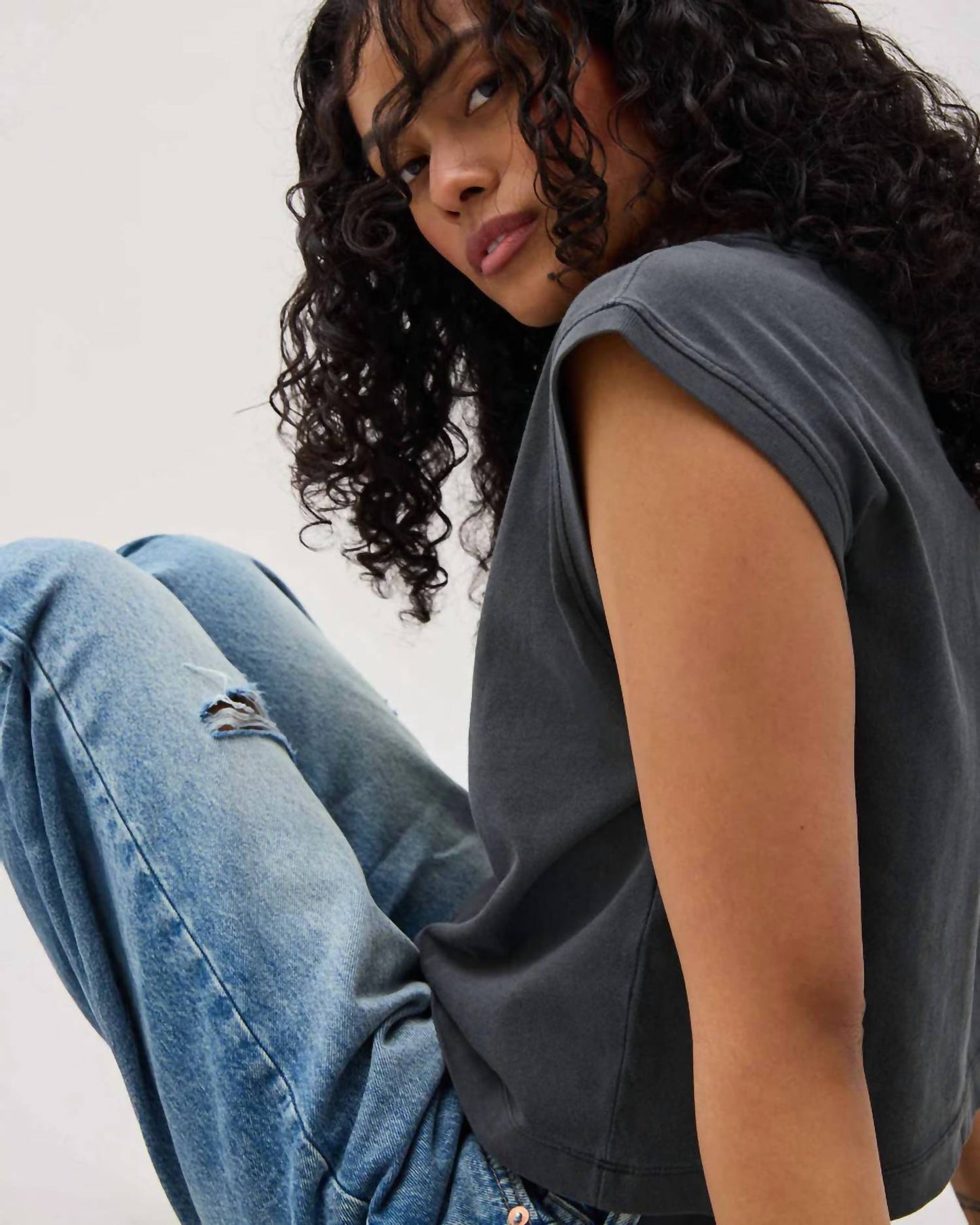 Richer Poorer - Michelle Relaxed Muscle Tee