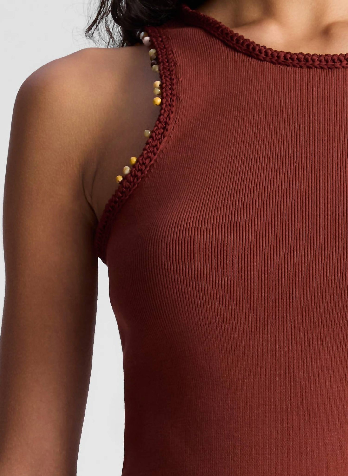 A.L.C. - Nelly Beaded Knit Tank Top