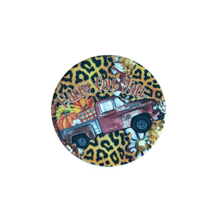 Julia Rose - Porta-copos Happy Fall Y'all (conjunto de 2)