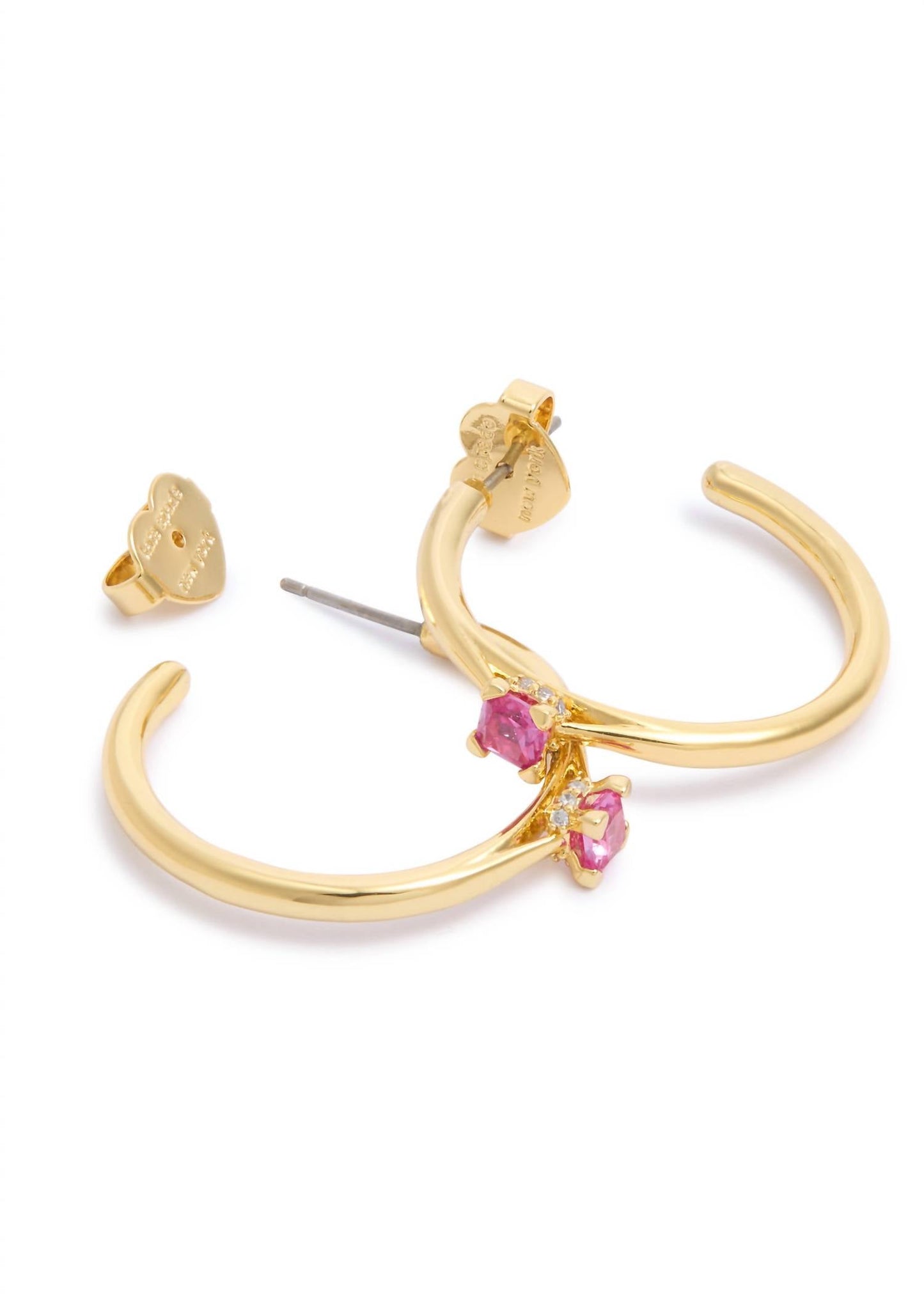 Kate Spade - Little Luxuries Crystal Embellished Hoop Earrings