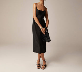 J.Crew - Vestido Gwyneth Slip em Luster Charmeuse