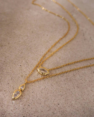 Luv Aj - Conjunto de colar com pingente de moldura estelar feminino