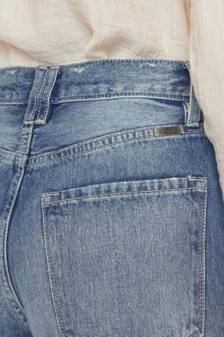 Kancan - Calça jeans larga desgastada dos anos 90 com cintura ultra alta