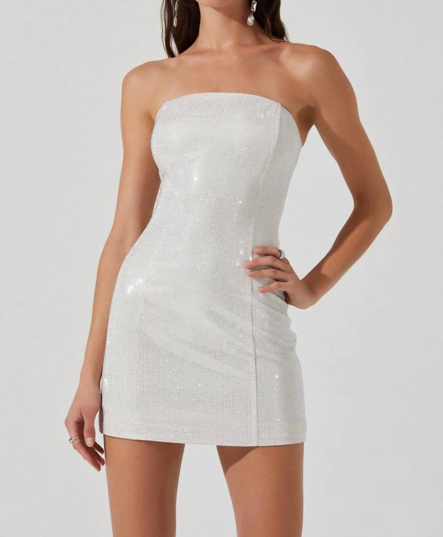 Astr - Mira Rhinestone Mini Dress