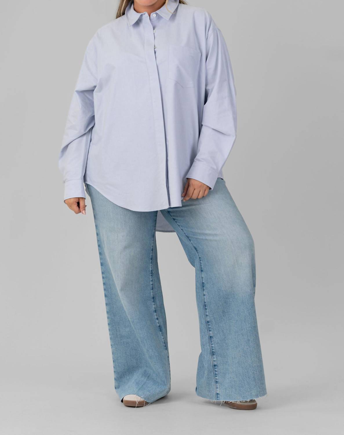 Good American - Oxford Uniform Shirt - Plus