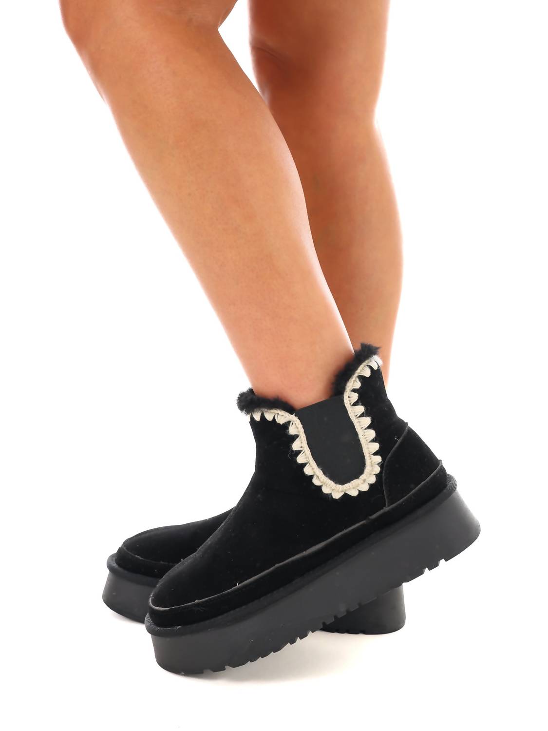 Ccocci - Women's Crochet Platform Boot