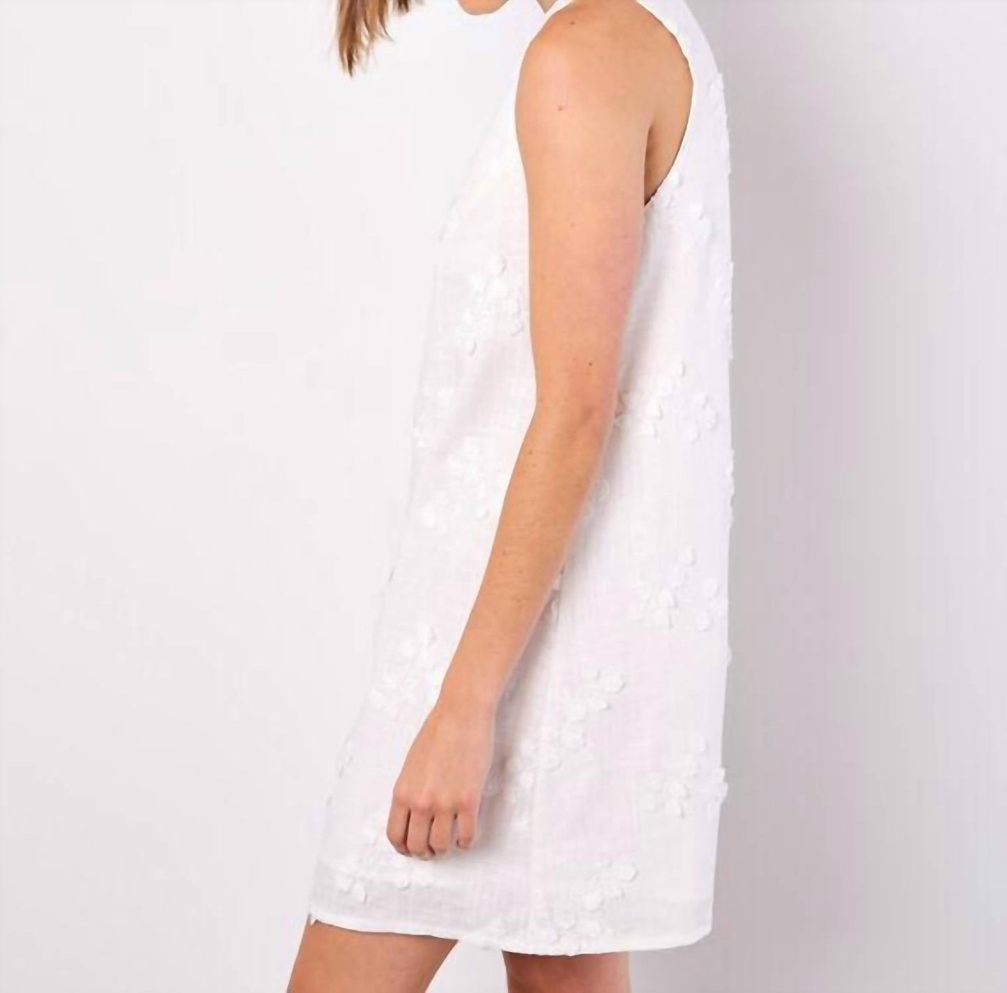 Apricot - 3d Floral Shift Dress