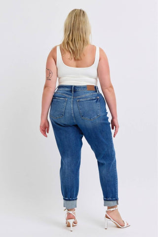 Judy Blue - Calça Jeans Boyfriend Cintura Média