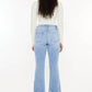 Kancan - Women's High Rise Crop Bootcut Denim Pants