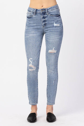 Judy Blue - Calça Jeans Skinny Desgastada