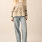 Promesa - Alpine Knit Off Shoulder Foldover Sweater