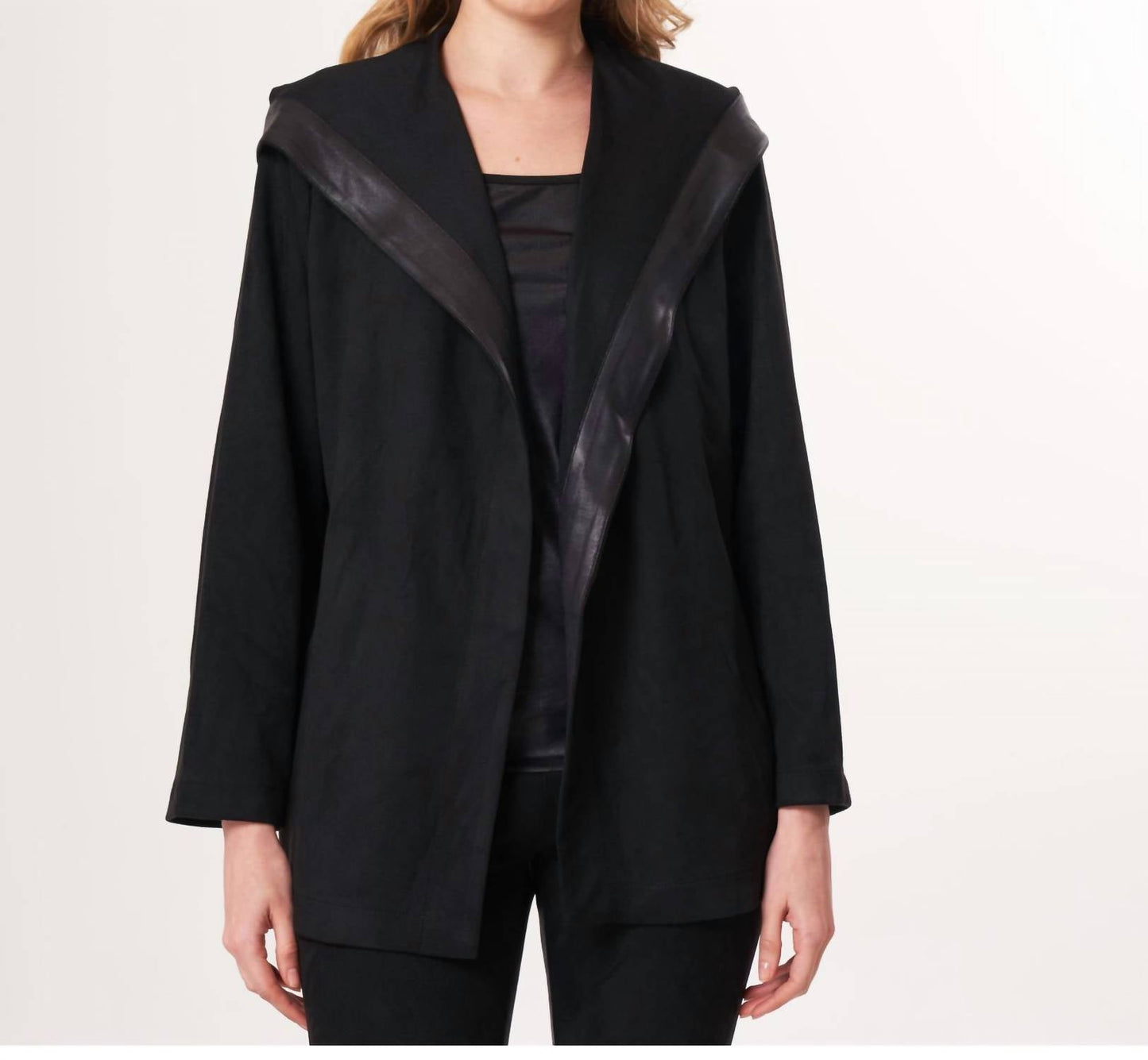 Angel - Vegan Leather Suede Jacket With Leather Trim