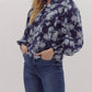 Entro - Floral Print Poplin Blouse