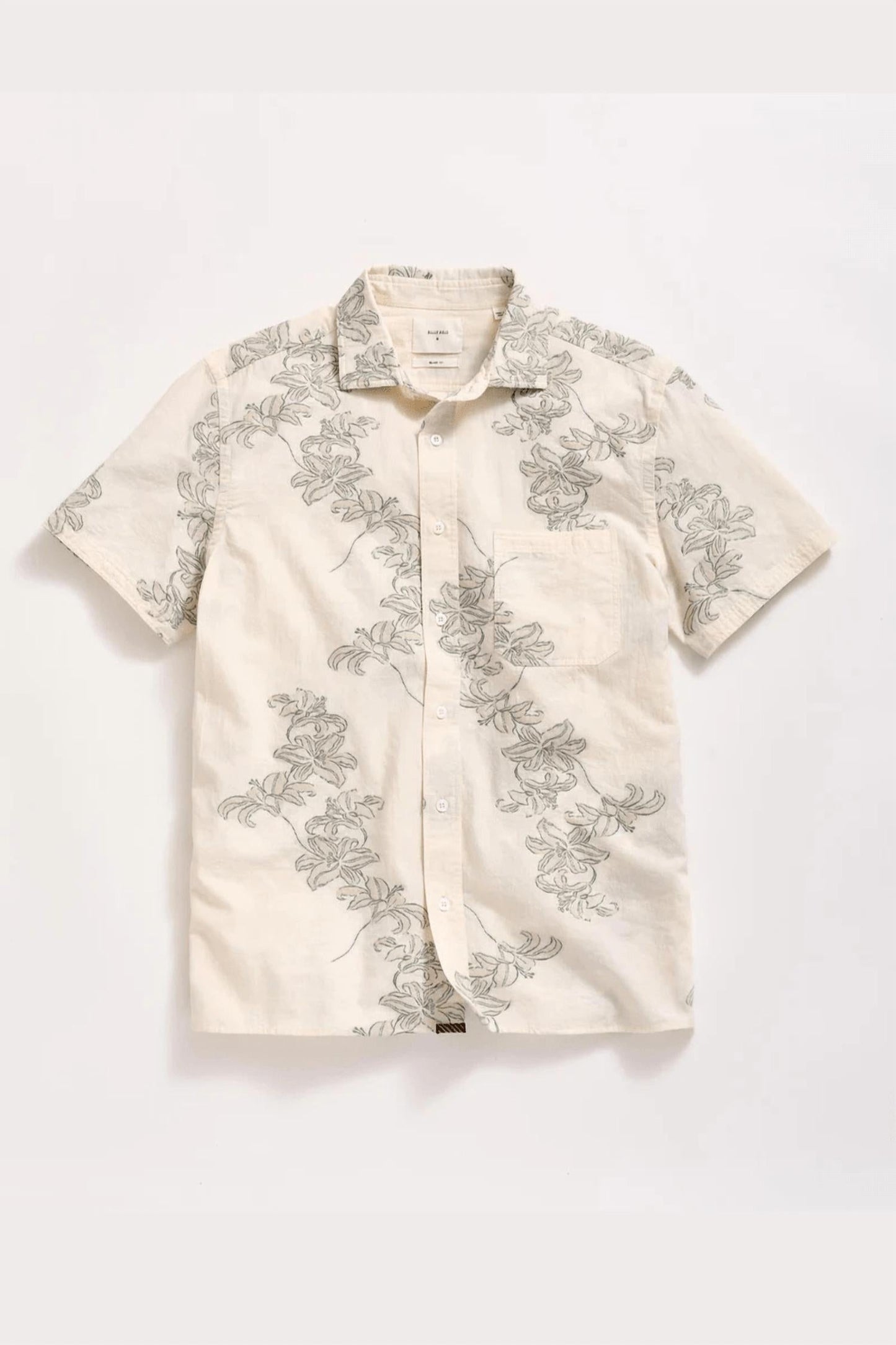 Billy Reid - Short Sleeve Watercolor Lily Jacquard Treme Shirt