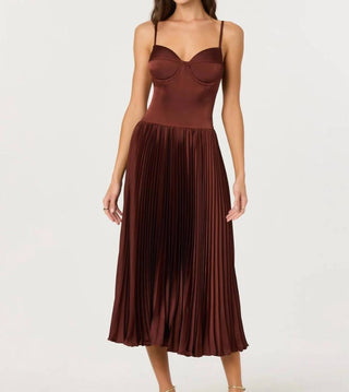 Astr - Elyssa Satin Maxi Dress