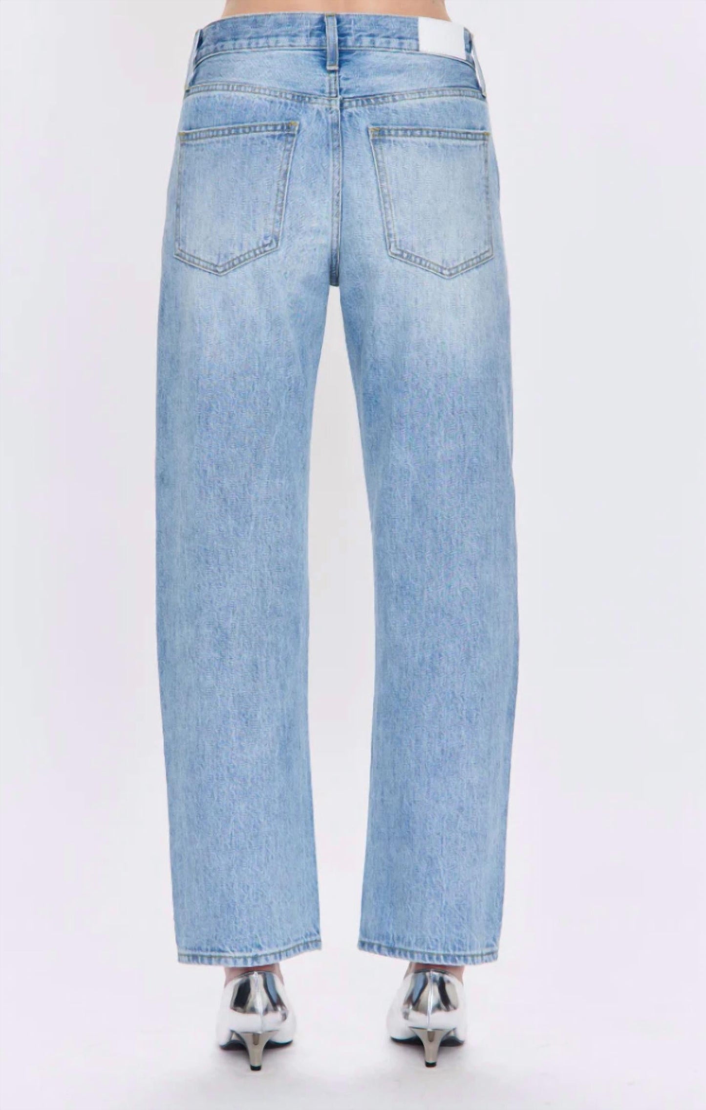 Pistola - Lexi Mid Rise Bowed Straight Jeans