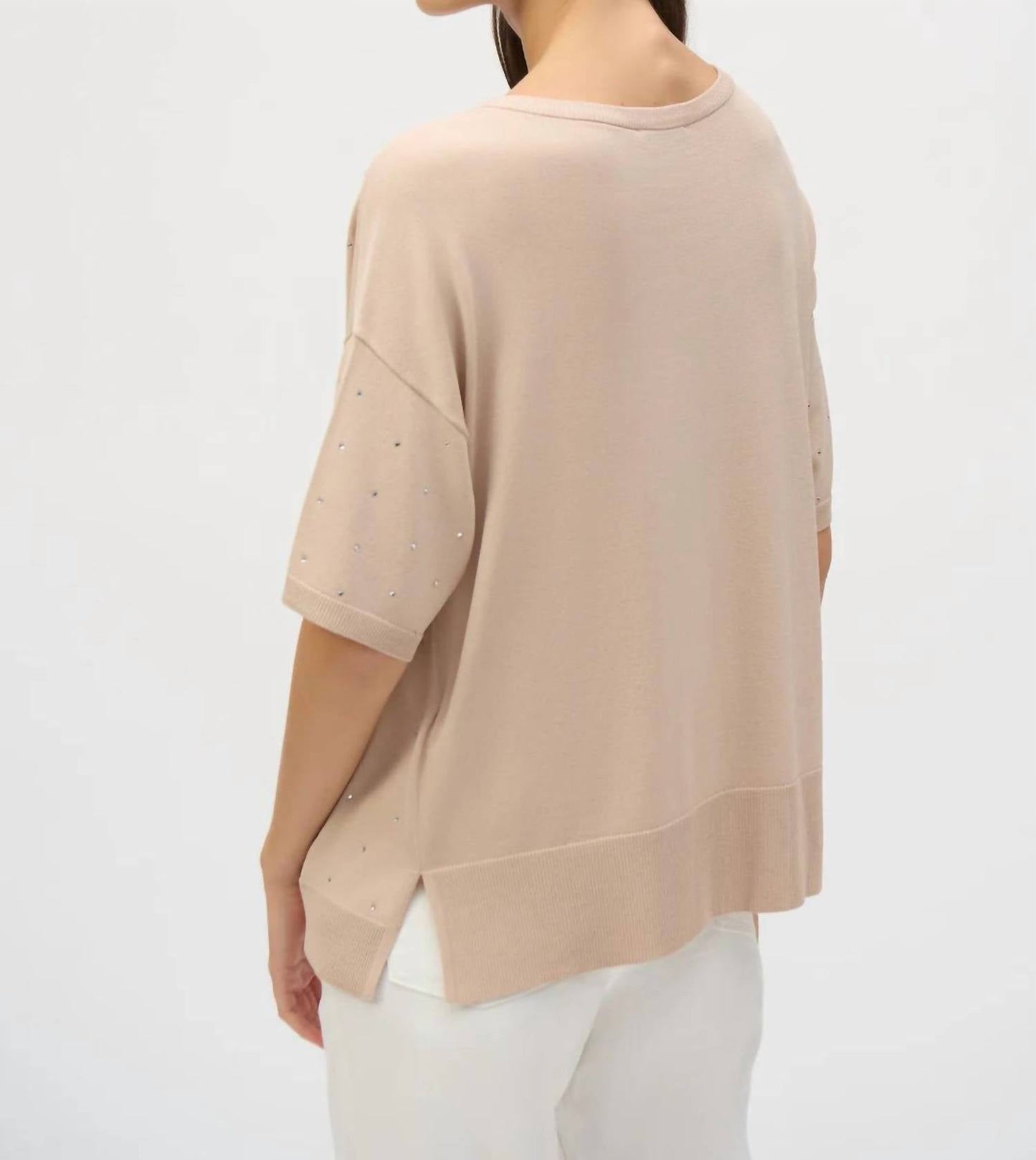 Joseph Ribkoff - Sweater Knit Elbow Sleeves Top