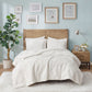 King/Cal King Embroidered Medallion Faux Fur Comforter Mini Set
